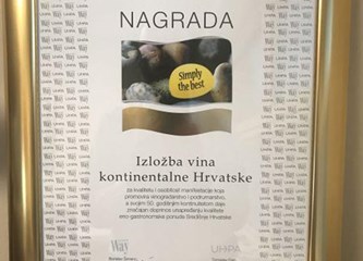Zelinska Izložba vina kontinentalne Hrvatske dobitnik nagrade "Simply the best"