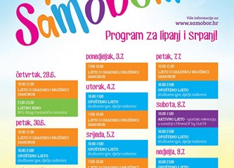 Ljeto u Samoboru: Igre, radionice, kino na otvorenom...
