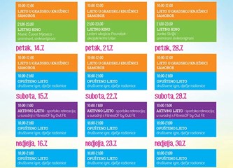 Ljeto u Samoboru: Igre, radionice, kino na otvorenom...