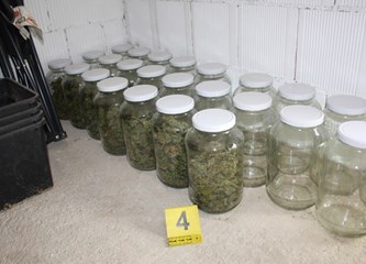 FOTO: U kući 41-godišnjaka iz Klinča Sela otkrili laboratorij za umjetni uzgoj marihuane