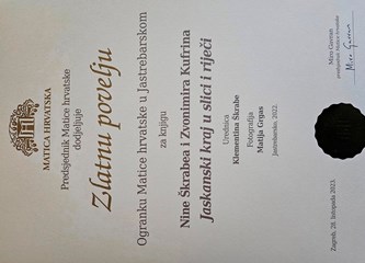 Zlatna povelja za "Jaskanski kraj u slici i riječi"